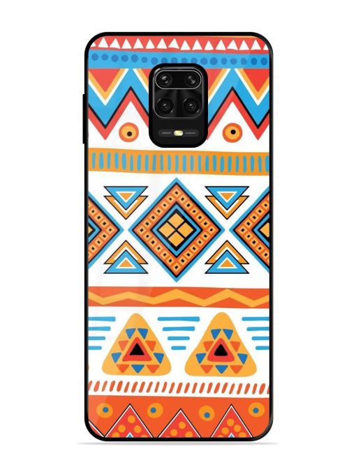 Vibrant Tribal Pattern Glossy Soft Edge Case for Xiaomi Redmi Note 10 Lite Chachhi