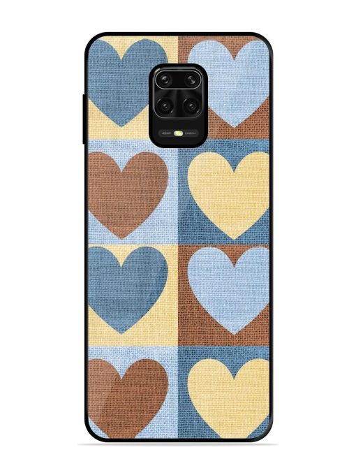 Hearts On Canvas Glossy Soft Edge Case for Xiaomi Redmi Note 10 Lite Chachhi