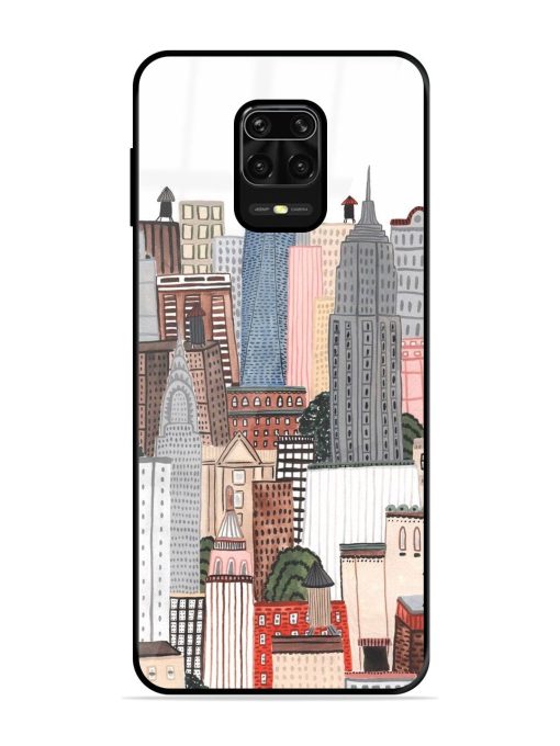 Cityscape Dreams Glossy Soft Edge Case for Xiaomi Redmi Note 10 Lite Chachhi