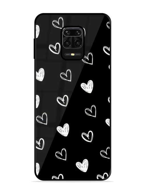 Scattered Hearts Glossy Soft Edge Case for Xiaomi Redmi Note 10 Lite Chachhi