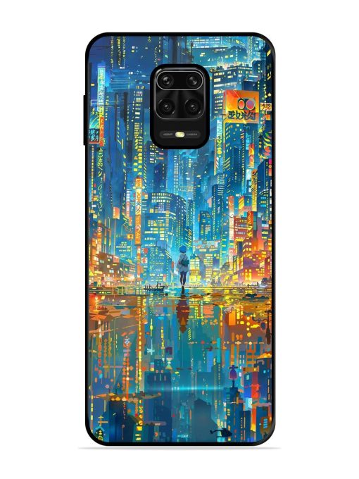 Neon Metropolis Glossy Soft Edge Case for Xiaomi Redmi Note 10 Lite Chachhi