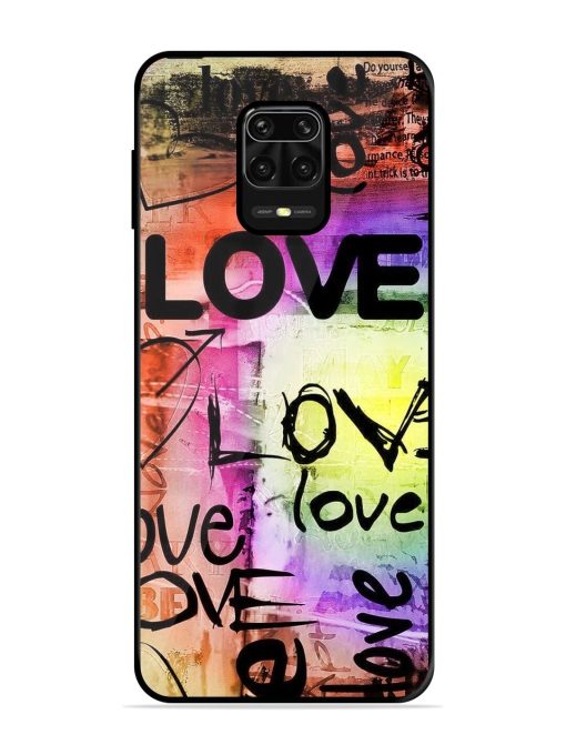 Love Graffiti Glossy Soft Edge Case for Xiaomi Redmi Note 10 Lite Chachhi