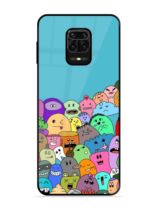 Monster Mash Glossy Soft Edge Case for Xiaomi Redmi Note 10 Lite Chachhi