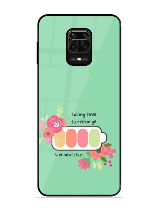 Recharge And Bloom Glossy Soft Edge Case for Xiaomi Redmi Note 10 Lite Chachhi