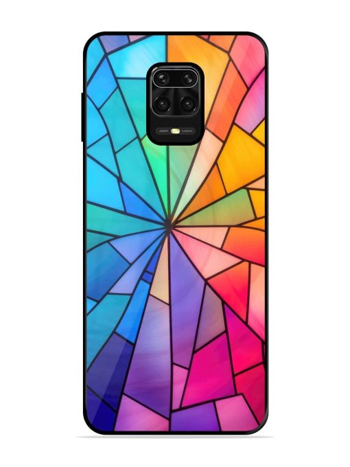 Stained Glass Kaleidoscope Of Colors Glossy Soft Edge Case for Xiaomi Redmi Note 10 Lite Chachhi