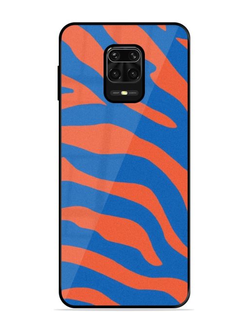 Zebra Stripes In Blue And Orange Glossy Soft Edge Case for Xiaomi Redmi Note 10 Lite Chachhi