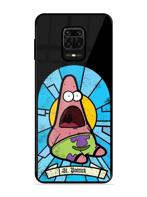 St. Patrick'S Day Stained Glass Patrick Star Glossy Soft Edge Case for Xiaomi Redmi Note 10 Lite Chachhi