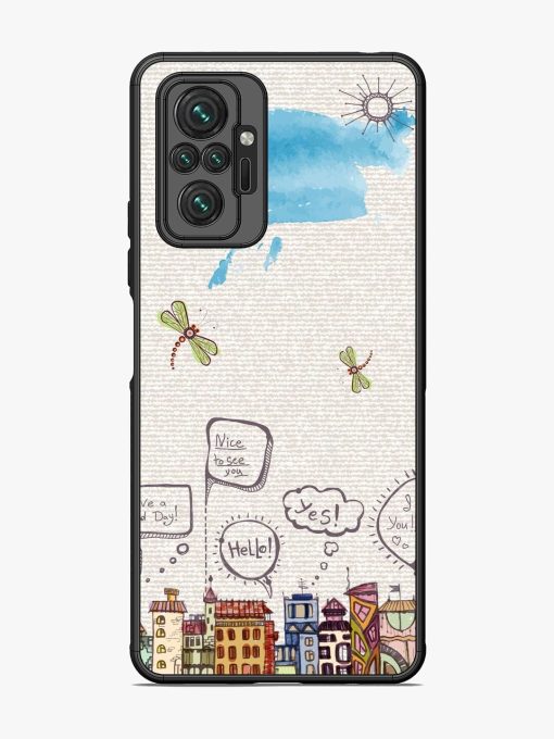 Doodle City Glossy Soft Edge Case for Xiaomi Redmi Note 10 Pro Max Chachhi