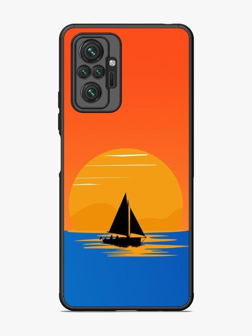 Sunset Sail Glossy Soft Edge Case for Xiaomi Redmi Note 10 Pro Max Chachhi