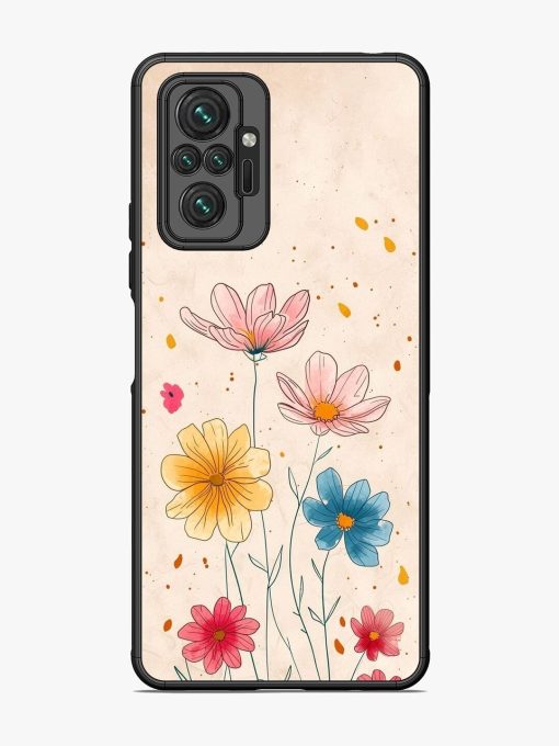 Delicate Bloom Glossy Soft Edge Case for Xiaomi Redmi Note 10 Pro Max Chachhi