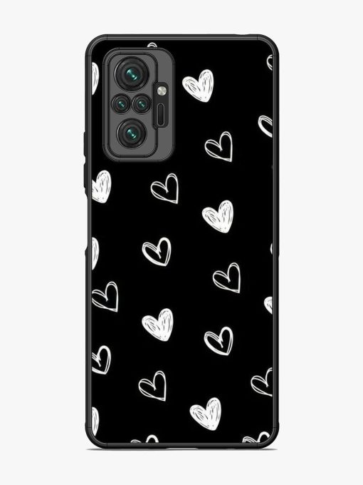 Scattered Hearts Glossy Soft Edge Case for Xiaomi Redmi Note 10 Pro Max Chachhi