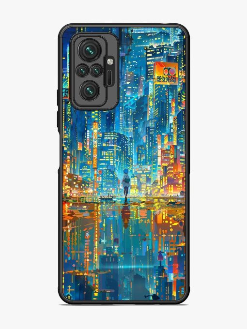 Neon Metropolis Glossy Soft Edge Case for Xiaomi Redmi Note 10 Pro Max Chachhi