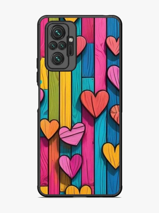 Rainbow Of Hearts Glossy Soft Edge Case for Xiaomi Redmi Note 10 Pro Max Chachhi