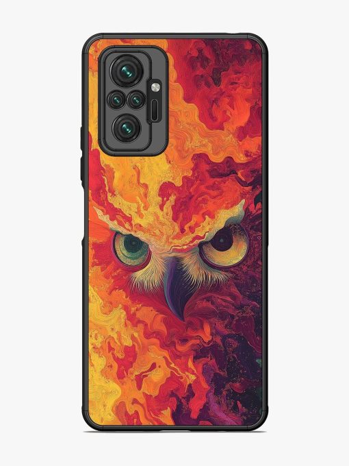 Fiery Owl Glossy Soft Edge Case for Xiaomi Redmi Note 10 Pro Max Chachhi