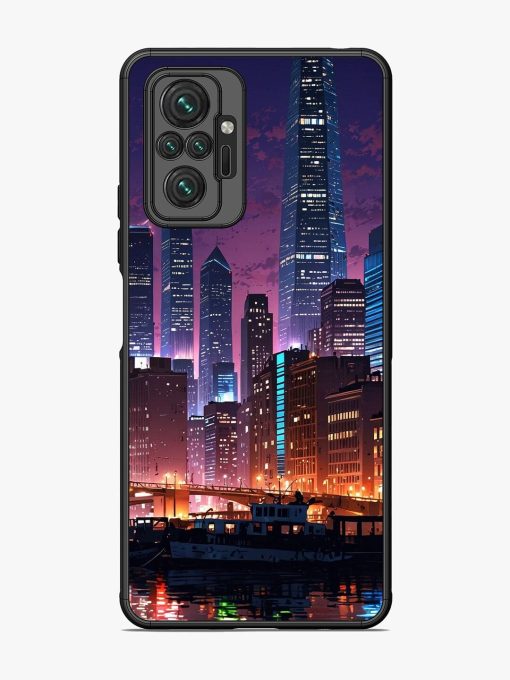 Neon Nightscape Glossy Soft Edge Case for Xiaomi Redmi Note 10 Pro Max Chachhi