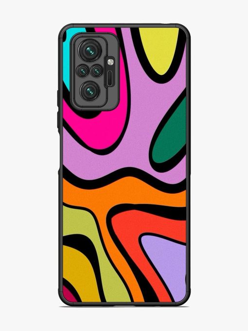 Groovy Swirls Glossy Soft Edge Case for Xiaomi Redmi Note 10 Pro Max Chachhi