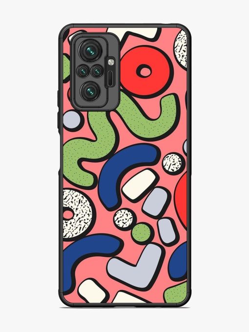 Groovy Geometric Shapes Glossy Soft Edge Case for Xiaomi Redmi Note 10 Pro Max Chachhi