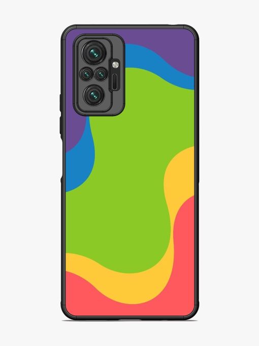 Wavy Rainbow Wonderland Glossy Soft Edge Case for Xiaomi Redmi Note 10 Pro Max Chachhi