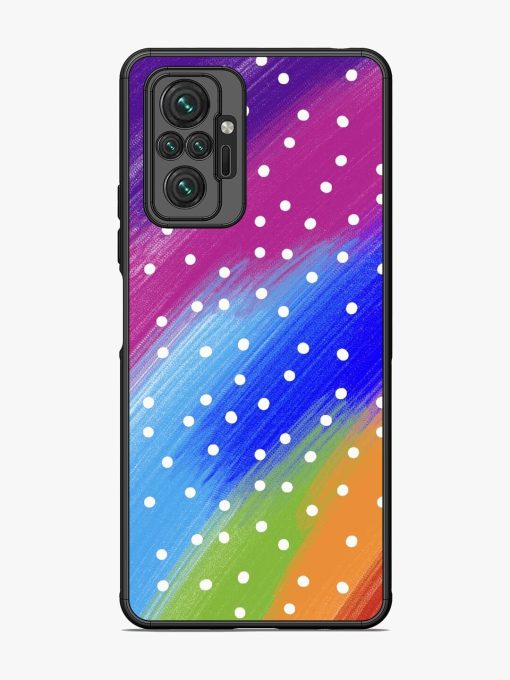 Rainbow Polka Dot Dream Glossy Soft Edge Case for Xiaomi Redmi Note 10 Pro Max Chachhi