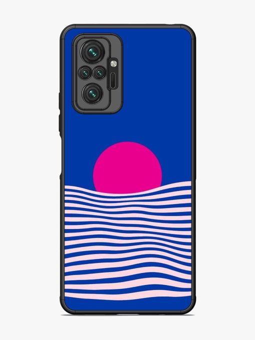 Pink Sunset Over Blue Waves Glossy Soft Edge Case for Xiaomi Redmi Note 10 Pro Max Chachhi