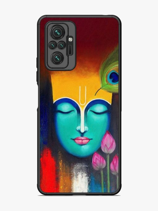 Divine Tranquility: The Face Of Krishna Glossy Soft Edge Case for Xiaomi Redmi Note 10 Pro Max Chachhi