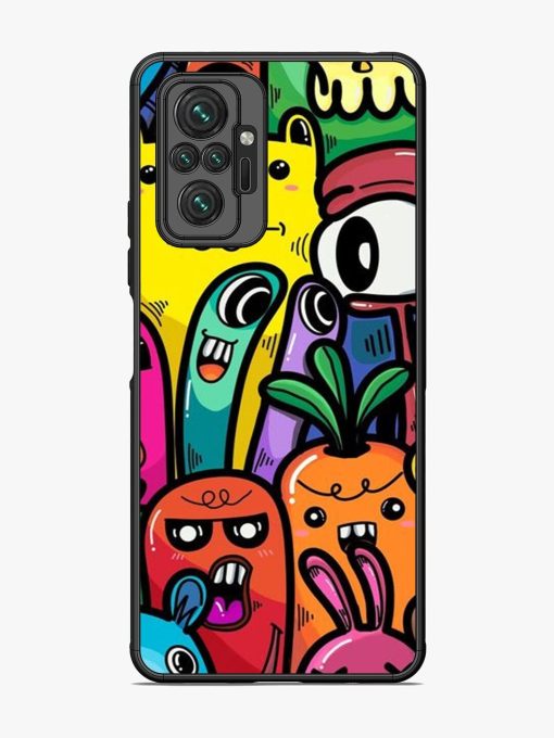 Whimsical Doodle Chaos Glossy Soft Edge Case for Xiaomi Redmi Note 10 Pro Max Chachhi