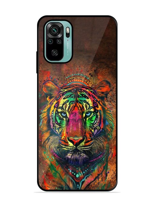 Cosmic Tiger Glossy Soft Edge Case for Xiaomi Redmi Note 10S Chachhi