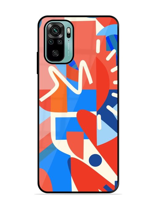 Abstract Harmony Glossy Soft Edge Case for Xiaomi Redmi Note 10S Chachhi