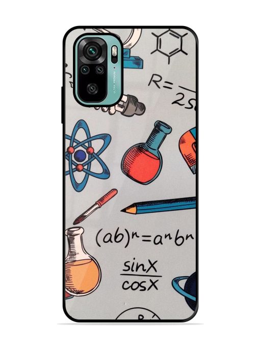 Science Doodle Glossy Soft Edge Case for Xiaomi Redmi Note 10S Chachhi