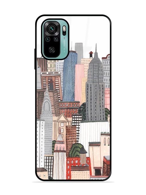 Cityscape Dreams Glossy Soft Edge Case for Xiaomi Redmi Note 10S Chachhi