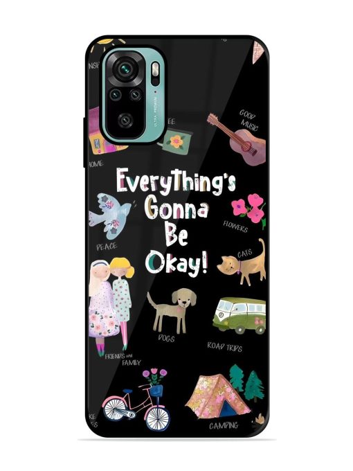 Everything'S Gonna Be Okay Glossy Soft Edge Case for Xiaomi Redmi Note 10S Chachhi