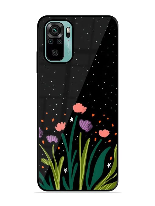 Midnight Bloom Glossy Soft Edge Case for Xiaomi Redmi Note 10S Chachhi