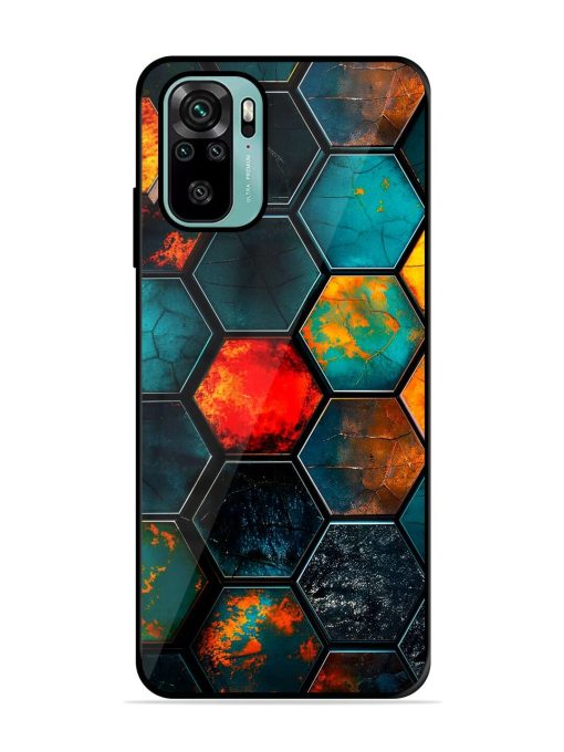 Hexagon Hive Glossy Soft Edge Case for Xiaomi Redmi Note 10S Chachhi