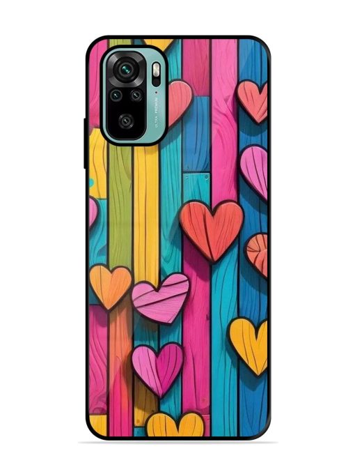 Rainbow Of Hearts Glossy Soft Edge Case for Xiaomi Redmi Note 10S Chachhi