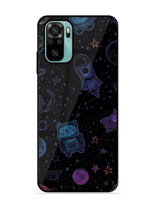 Cosmic Cat Chaos Glossy Soft Edge Case for Xiaomi Redmi Note 10S Chachhi