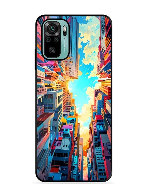 Skyward City Glossy Soft Edge Case for Xiaomi Redmi Note 10S Chachhi