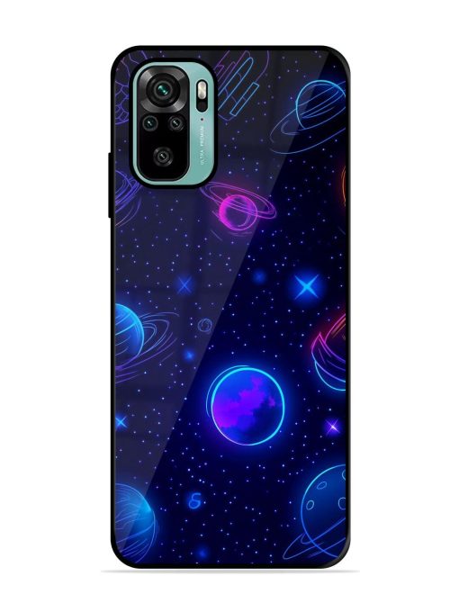 Neon Cosmos Glossy Soft Edge Case for Xiaomi Redmi Note 10S Chachhi