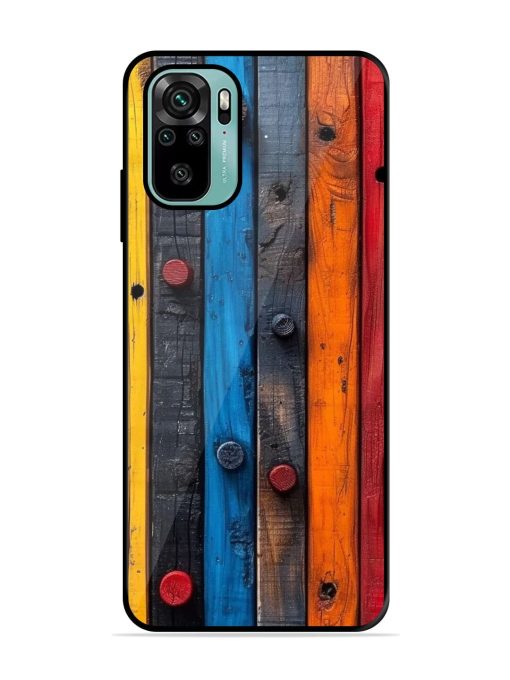 Rainbow Plank Glossy Soft Edge Case for Xiaomi Redmi Note 10S Chachhi