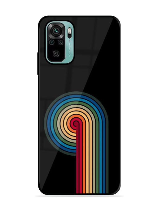 Rainbow Ripple Glossy Soft Edge Case for Xiaomi Redmi Note 10S Chachhi