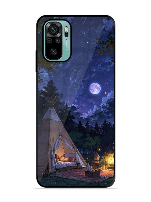 Moonlight Camping Glossy Soft Edge Case for Xiaomi Redmi Note 10S Chachhi