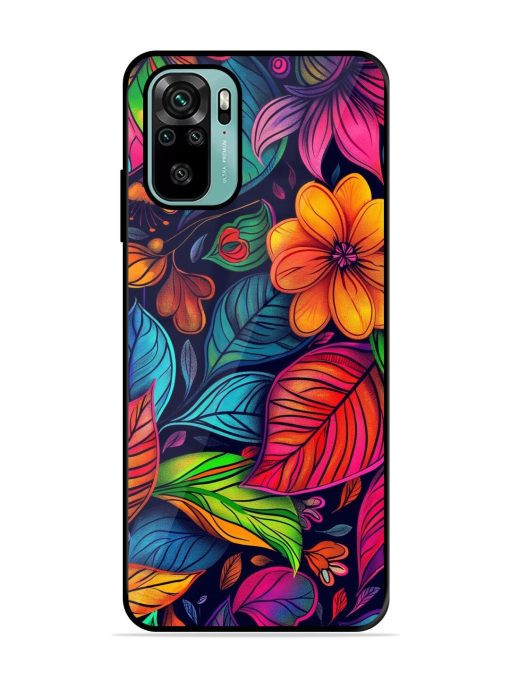 Rainbow Of Blooms Glossy Soft Edge Case for Xiaomi Redmi Note 10S Chachhi