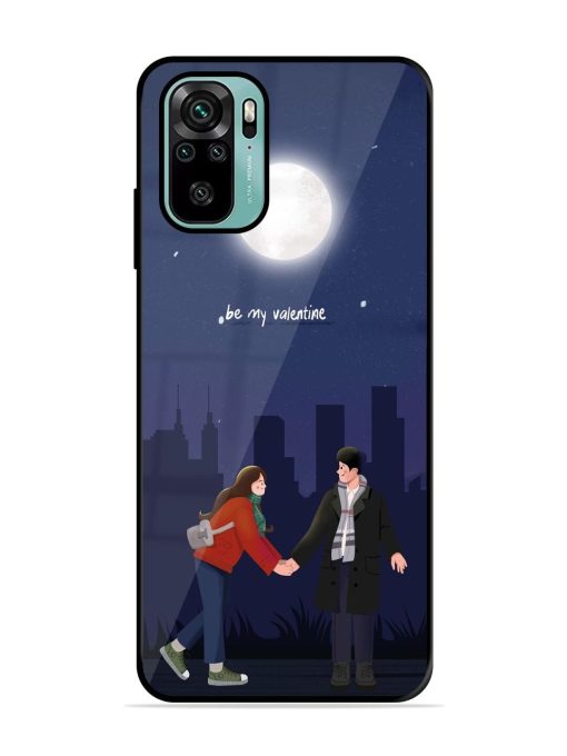 Moonlight Proposal Glossy Soft Edge Case for Xiaomi Redmi Note 10S Chachhi