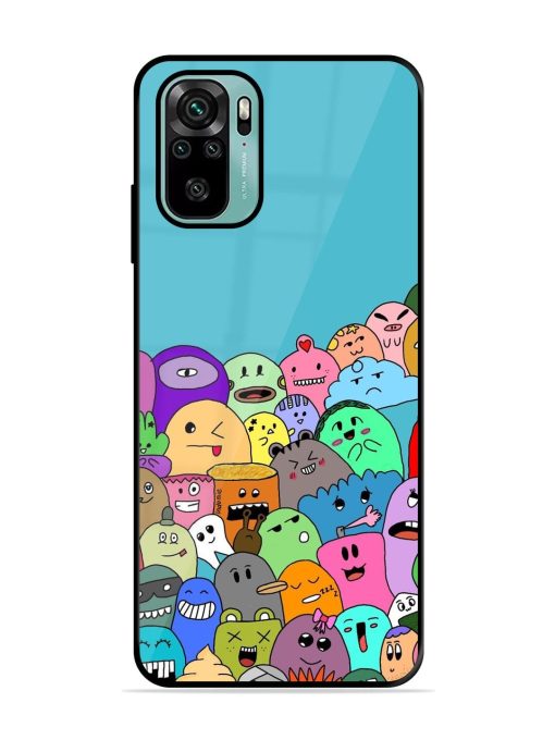 Monster Mash Glossy Soft Edge Case for Xiaomi Redmi Note 10S Chachhi