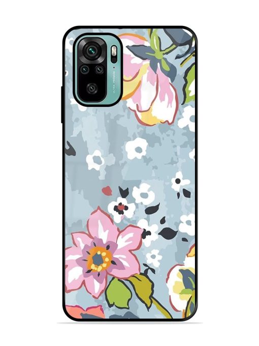 Floral Fantasy Glossy Soft Edge Case for Xiaomi Redmi Note 10S Chachhi