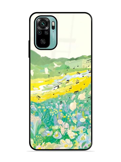 Melody In Bloom Glossy Soft Edge Case for Xiaomi Redmi Note 10S Chachhi