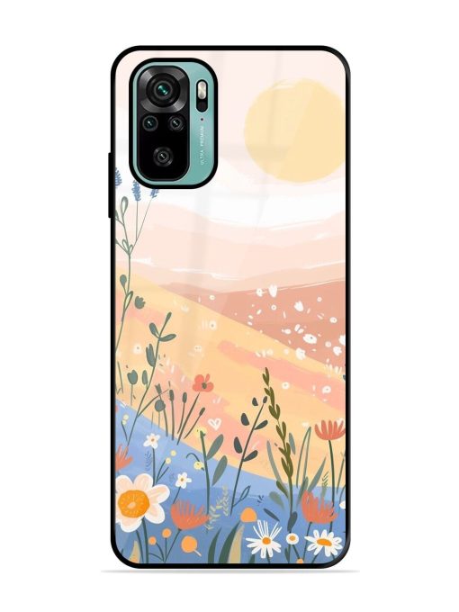 Golden Hour Blooms Glossy Soft Edge Case for Xiaomi Redmi Note 10S Chachhi