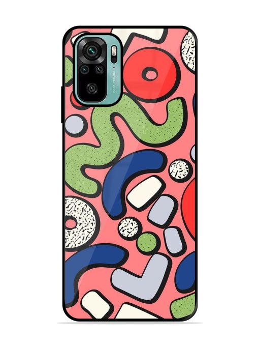 Groovy Geometric Shapes Glossy Soft Edge Case for Xiaomi Redmi Note 10S