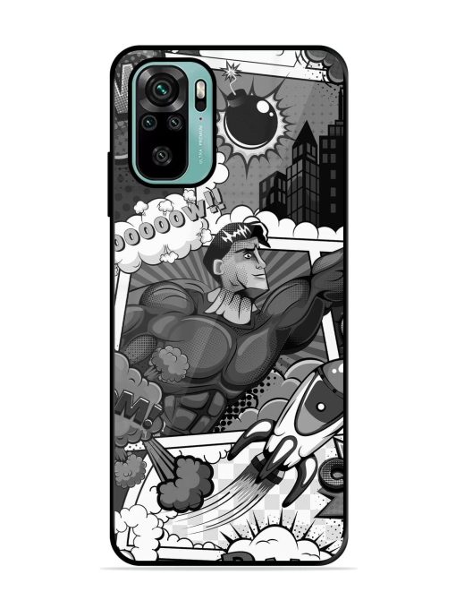 Comic Book Chaos Glossy Soft Edge Case for Xiaomi Redmi Note 10S Chachhi