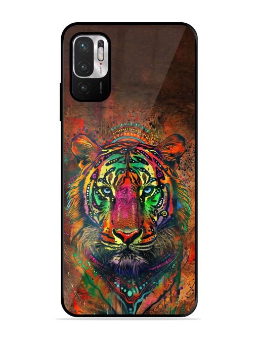 Cosmic Tiger Glossy Soft Edge Case for Xiaomi Redmi Note 10T (5G) Chachhi