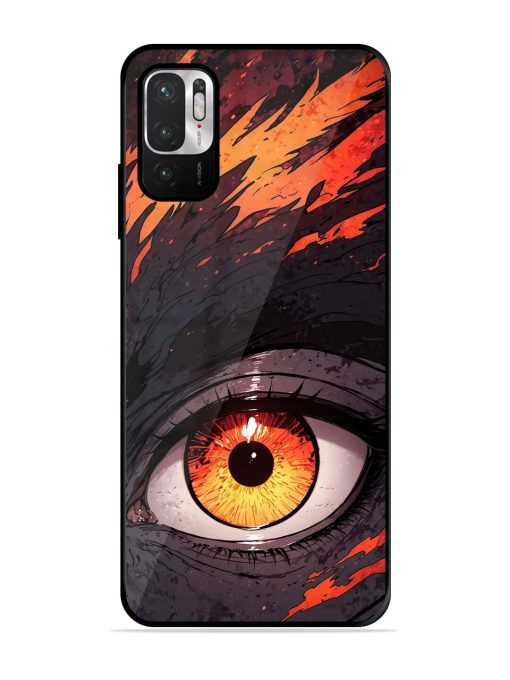 Inferno Gaze Glossy Soft Edge Case for Xiaomi Redmi Note 10T (5G) Chachhi